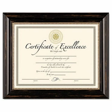 Details about / NuDell 8 x 10 Inches EZ Mount Document Frame Plastic Face Black with Gold Trim